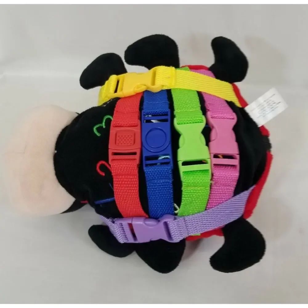 Buckle Toys Becky Ladybug Zipper Counting Buckles Fidget Sensory Plush Toy